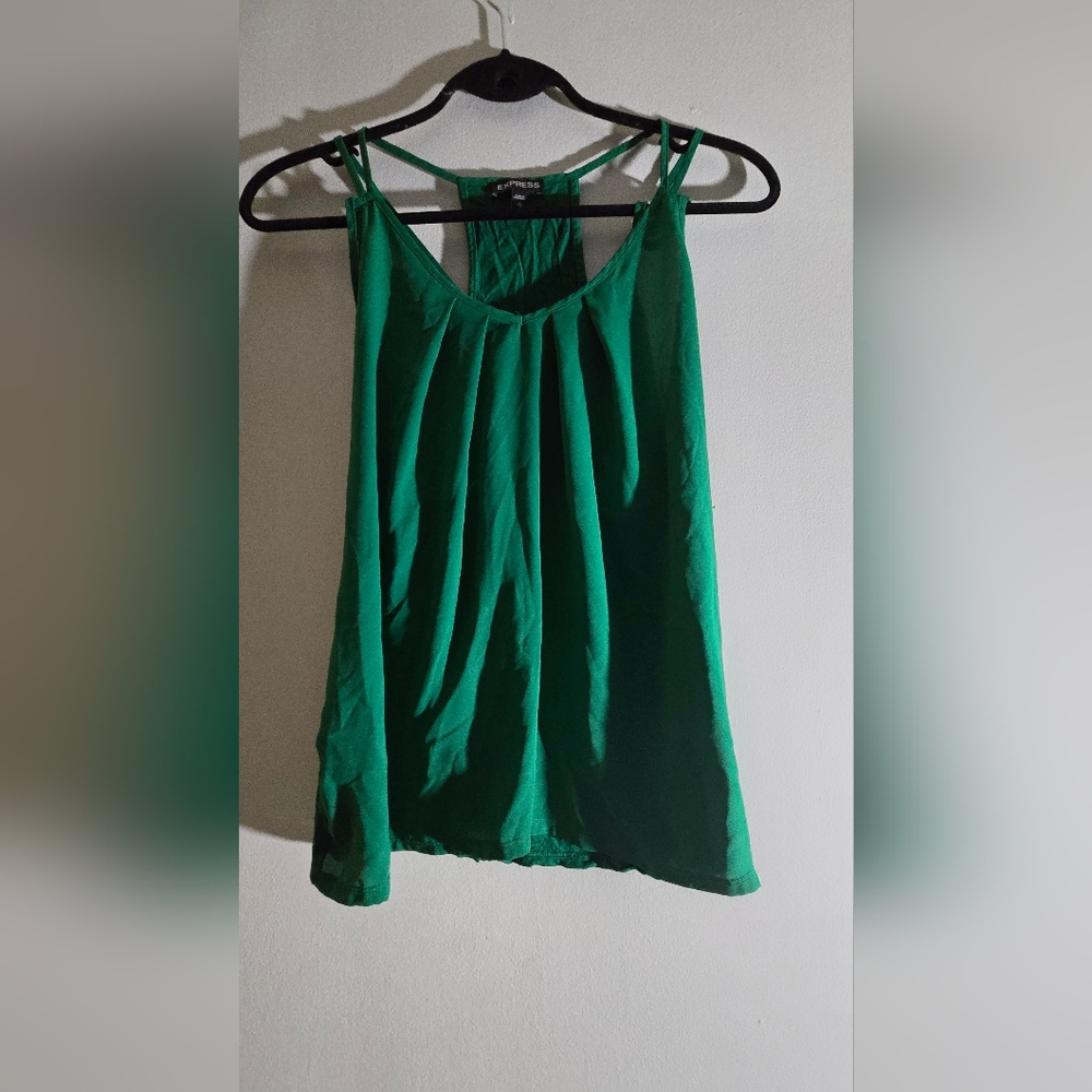 Express Vibrant Green Camisole Top